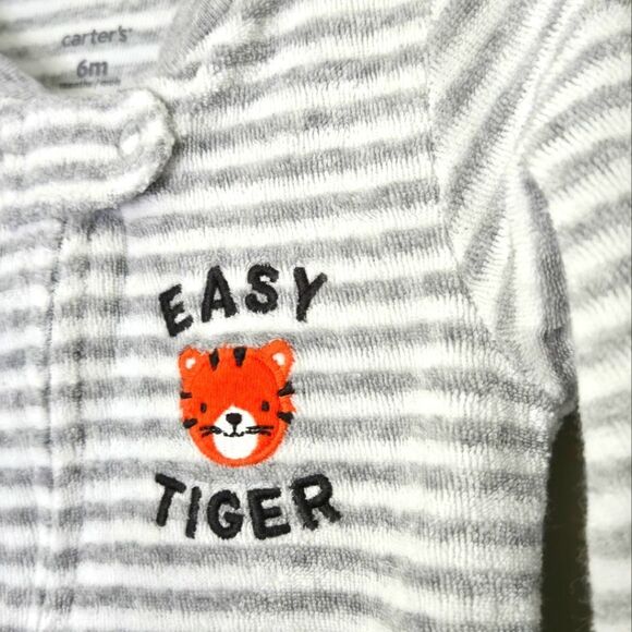2/$15 Carter's Terry Cloth Sleeper Size 6 M - Picture 2 of 4